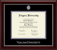 Niagara University diploma frame - Masterpiece Medallion Diploma Frame in Gallery Silver