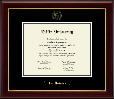 Tiffin University diploma frame - Gold Embossed Diploma Frame in Gallery