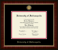 University of Indianapolis diploma frame - Gold Engraved Medallion Diploma Frame in Murano