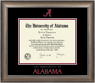 The University of Alabama Tuscaloosa Dimensions Diploma Frame in Easton