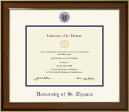 University of St. Thomas Dimensions Diploma Frame in Westwood