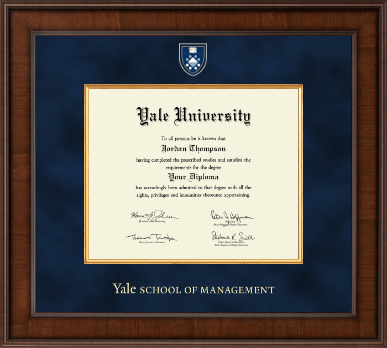 Yale University diploma frame - Presidential Masterpiece Diploma Frame in Madison