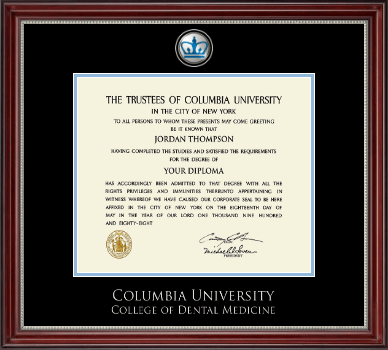 Columbia University diploma frame - Pewter Masterpiece Medallion Diploma Frame in Kensington Silver