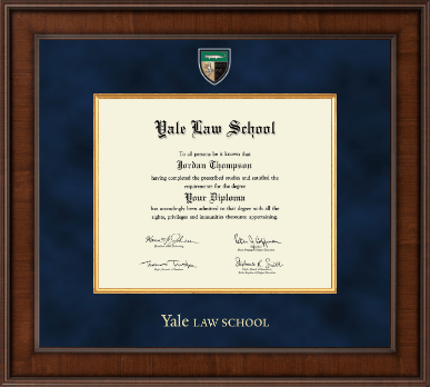 Yale University diploma frame - Presidential Masterpiece Diploma Frame in Madison