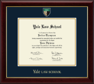 Yale University Masterpiece Medallion Diploma Frame in Gallery
