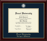 Drexel University diploma frame - Masterpiece Medallion Diploma Frame in Gallery