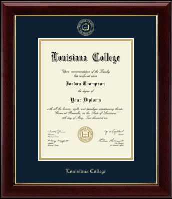 Louisiana College diploma frame - Gold Embossed Diploma Frame in Gallery