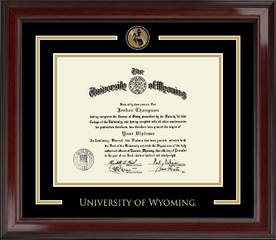 University of Wyoming diploma frame - Spirit Medallion Diploma Frame in Encore