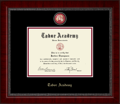 Tabor Academy diploma frame - Masterpiece Medallion Diploma Frame in Sutton