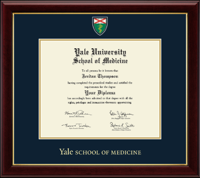Yale University diploma frame - Masterpiece Medallion Diploma Frame in Gallery