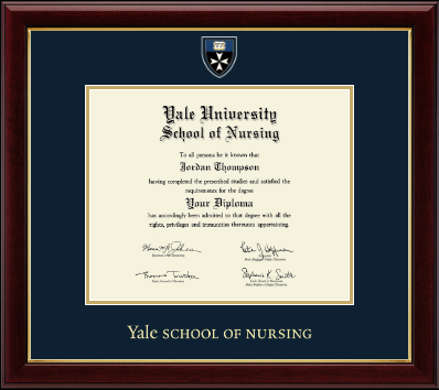 Yale University diploma frame - Masterpiece Medallion Diploma Frame in Gallery