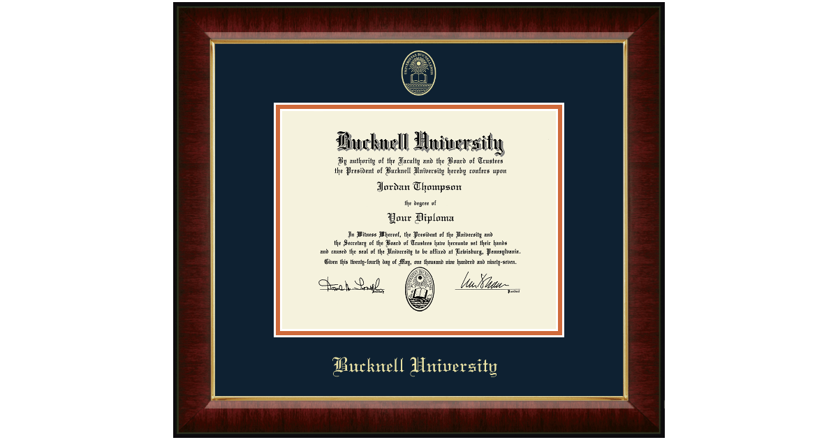 Gold Embossed Diploma Frame in Murano Bucknell University Item 280518 from Barnes & Noble at