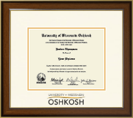 University of Wisconsin Oshkosh Dimensions Diploma Frame in Westwood