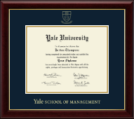 Yale University diploma frame - Gold Embossed Diploma Frame in Gallery