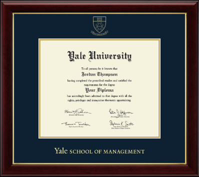 Yale University diploma frame - Gold Embossed Diploma Frame in Gallery