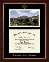 Appalachian State University diploma frame - Campus Scene Diploma Frame in Murano