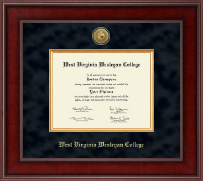 West Virginia Wesleyan College Presidential Gold Engraved Diploma Frame in Jefferson