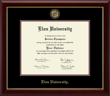Elon University diploma frame - Masterpiece Medallion Diploma Frame in Gallery
