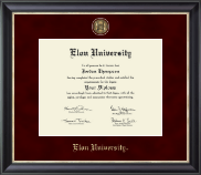 Elon University Regal Edition Diploma Frame in Noir