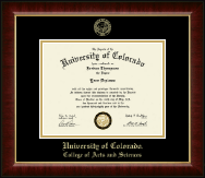 University of Colorado diploma frame - Gold Embossed Diploma Frame in Murano