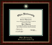 Ohio University Masterpiece Medallion Diploma Frame in Murano