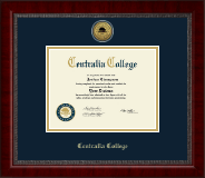Centralia College Gold Engraved Medallion Diploma Frame in Sutton