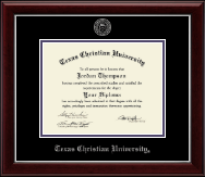 Big 12 Conference diploma frame - Silver Embossed Diploma Frame in Gallery Silver