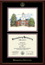 Bloomsburg University diploma frame - Lithograph Diploma Frame in Galleria