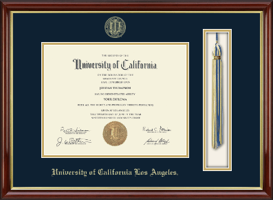 University of California Los Angeles diploma frame - Tassel & Cord Diploma Frame in Southport Gold