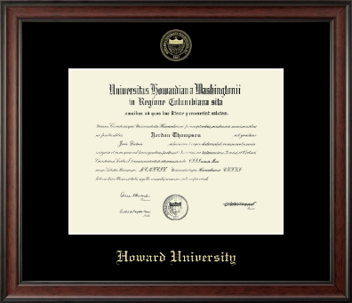 Howard University diploma frame - Gold Embossed Diploma Frame in Studio