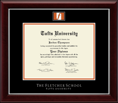 Tufts University diploma frame - Masterpiece Medallion Diploma Frame in Gallery Silver