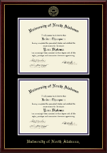 University of North Alabama diploma frame - Double Diploma Frame in Galleria