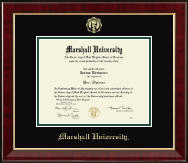 Marshall University diploma frame - Gold Embossed Diploma Frame in Murano