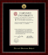 Harvard University Gold Engraved Medallion Diploma Frame in Sutton