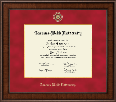 Gardner-Webb University diploma frame - Presidential Masterpiece Diploma Frame in Madison
