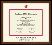 Gardner-Webb University Dimensions Diploma Frame in Westwood