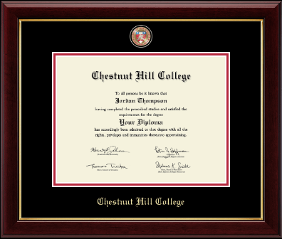 Chestnut Hill College diploma frame - Masterpiece Medallion Diploma Frame in Gallery