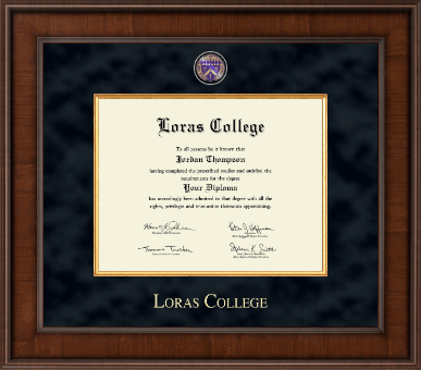 Loras College diploma frame - Presidential Masterpiece Diploma Frame in Madison