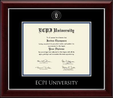 East Coast Polytechnic Institute University diploma frame - Silver Embossed Diploma Frame in Gallery Silver