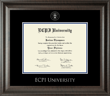 East Coast Polytechnic Institute University diploma frame - Silver Embossed Diploma Frame in Acadia