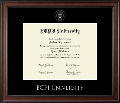 East Coast Polytechnic Institute University diploma frame - Silver Embossed Diploma Frame in Studio