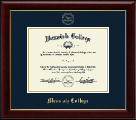 Messiah College Gold Embossed Diploma Frame in Gallery