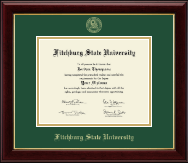 Fitchburg State University diploma frame - Gold Embossed Diploma Frame in Gallery