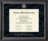 Gardner-Webb University Regal Edition Diploma Frame in Noir