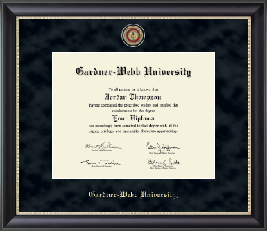 Gardner-Webb University diploma frame - Regal Edition Diploma Frame in Noir