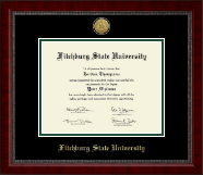 Fitchburg State University Gold Engraved Medallion Diploma Frame in Sutton