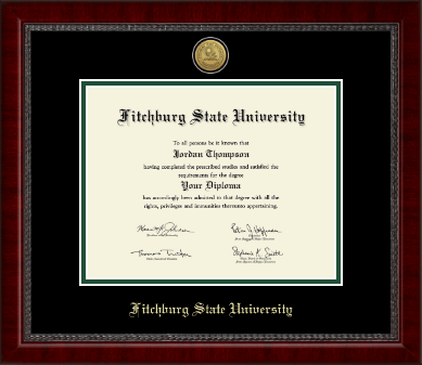 Fitchburg State University diploma frame - Gold Engraved Medallion Diploma Frame in Sutton