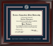 Eastern Connecticut State University diploma frame - Showcase Edition Diploma Frame in Encore
