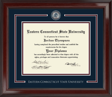 Eastern Connecticut State University diploma frame - Showcase Edition Diploma Frame in Encore