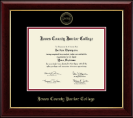 Jones County Junior College diploma frame - Gold Embossed Diploma Frame in Gallery